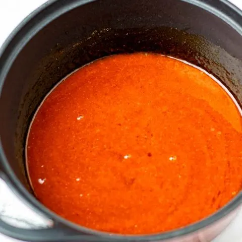 Closeup of the Wing Sauce.