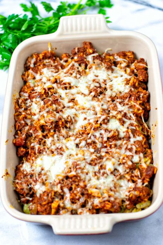 Cabbage Roll Casserole - Contentedness Cooking