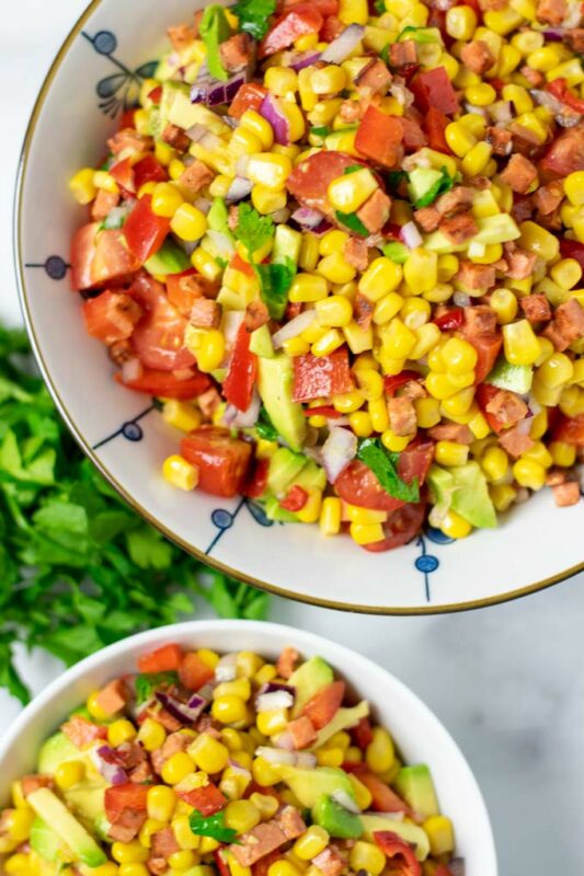 Corn Salad Vegan Easy Contentedness Cooking Corn Salad 10 533x800