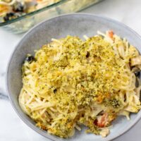 Baked Spaghetti [vegan] - Contentedness Cooking