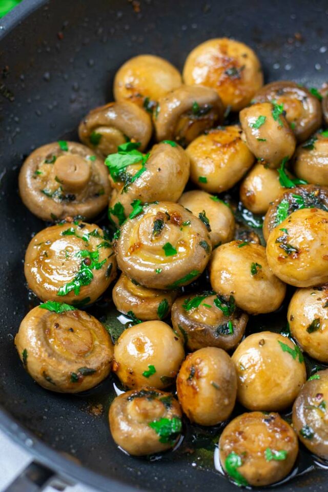 Garlic Mushrooms [easy] - Contentedness Cooking