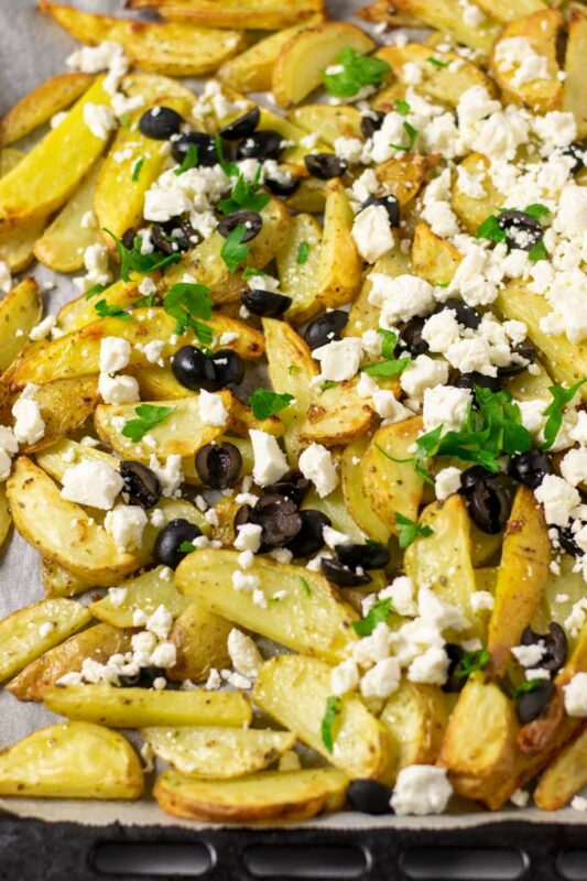 Greek Fries [easy, vegan] Contentedness Cooking