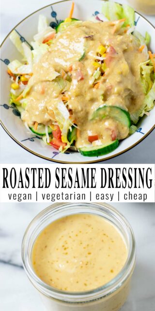 Roasted Sesame Dressing - Contentedness Cooking