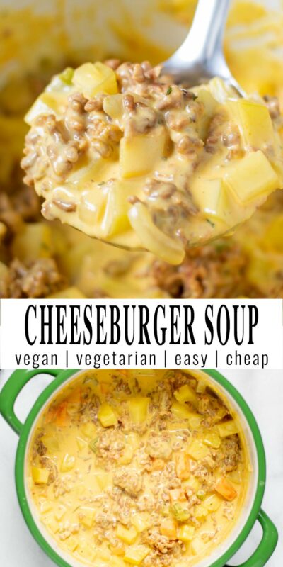 Cheeseburger Soup - Contentedness Cooking