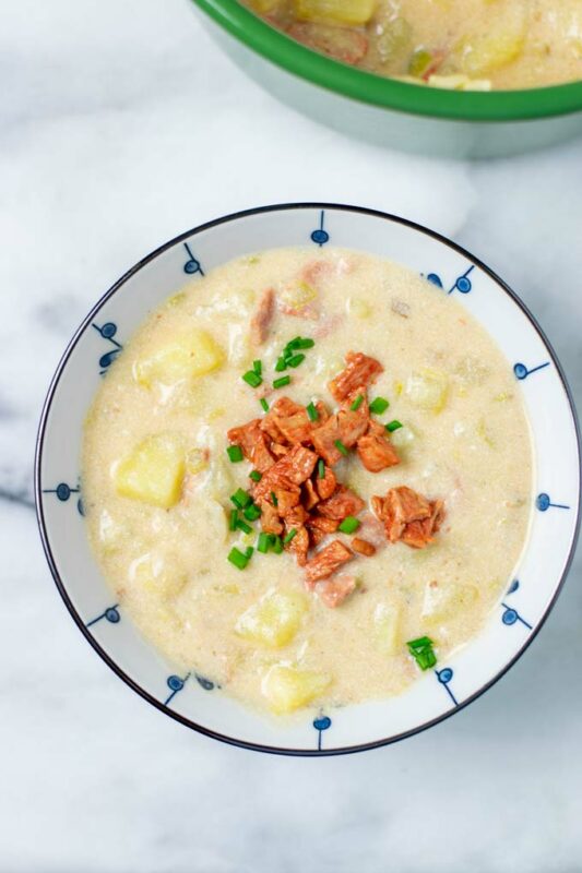 Creamy Potato Soup - Contentedness Cooking