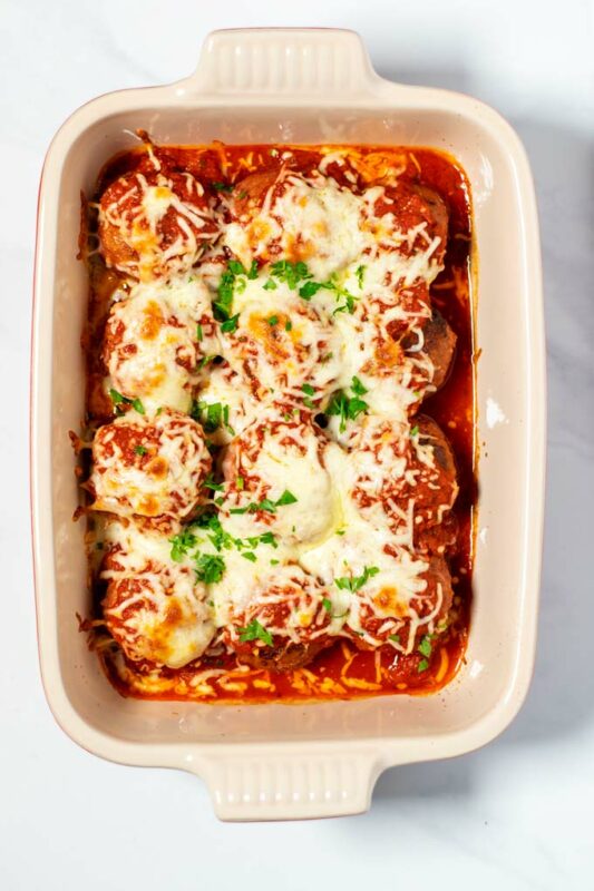 Meatball Bake - Contentedness Cooking