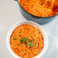 Serving of Sopa de Fideo.