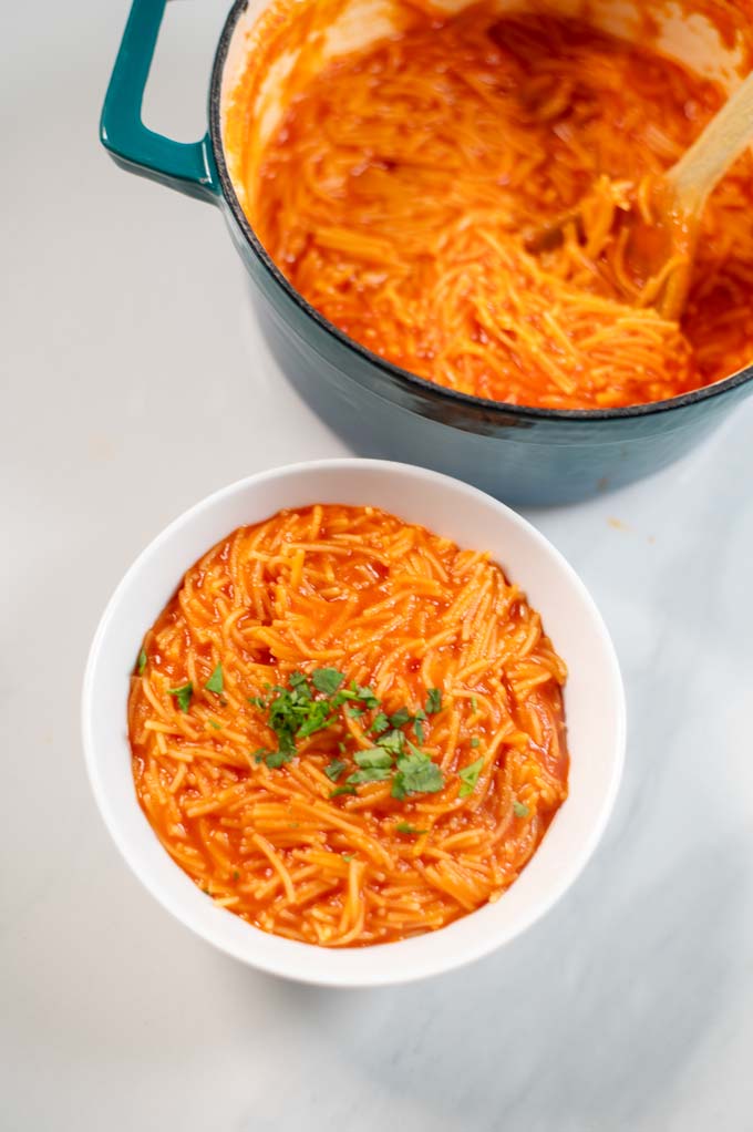 Serving of Sopa de Fideo.