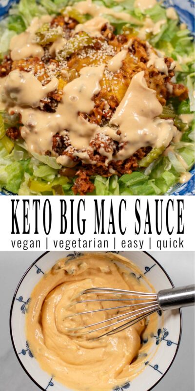 Keto Big Mac Sauce recipe [easy, low carb, vegan] - Contentedness Cooking