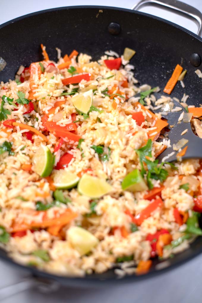 Closeup of Thai Fried Rice.