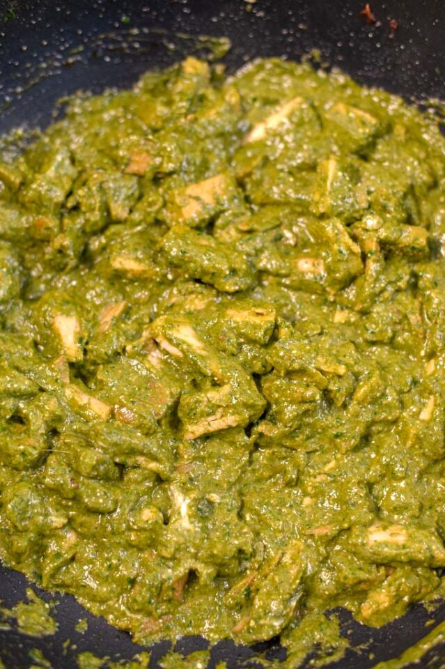 Quick Chicken Spinach Curry Recipe [vegan, easy] - Contentedness Cooking
