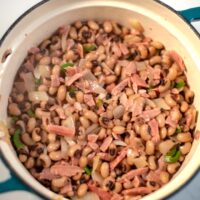 Closeup of Southern Black-Eyed Peas.