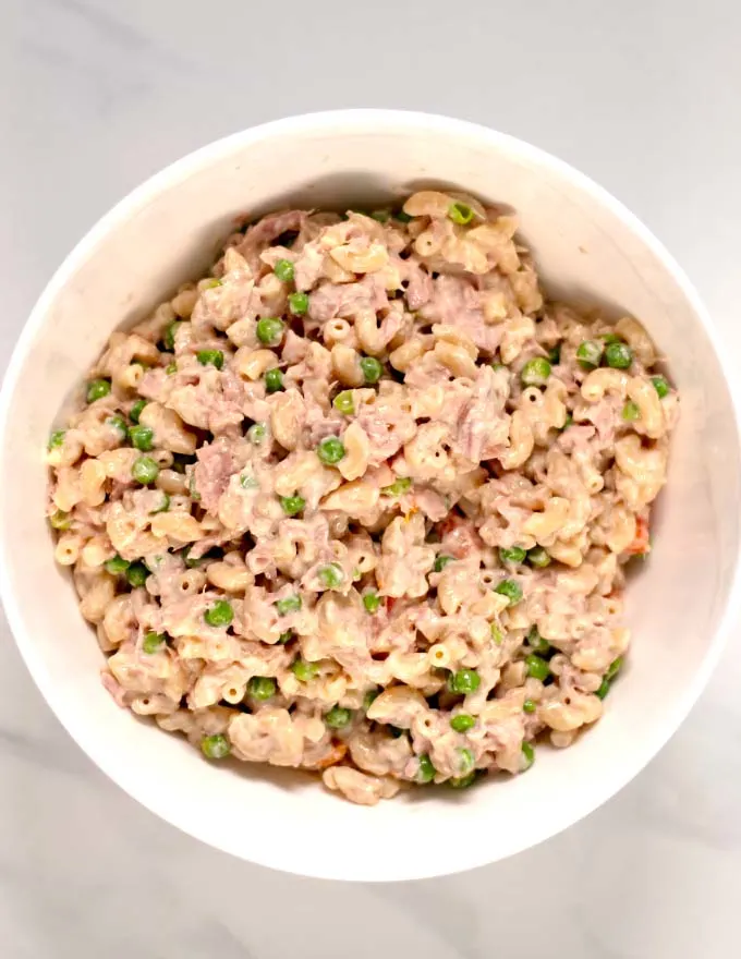 Easy Cold Tuna Noodle Casserole Recipe - Contentedness Cooking