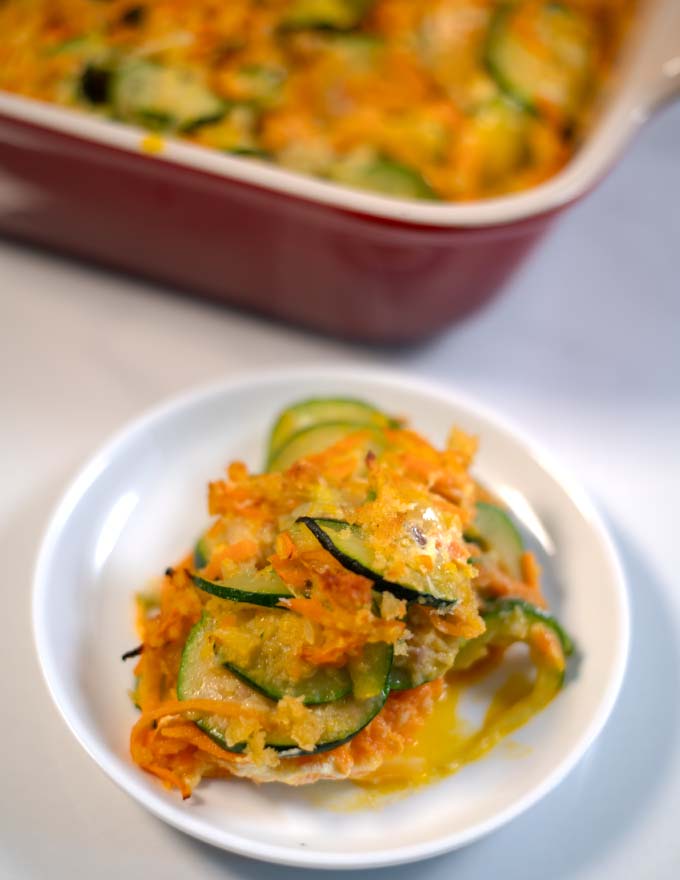 Easy Zucchini Stuffing Casserole Recipe - Contentedness Cooking