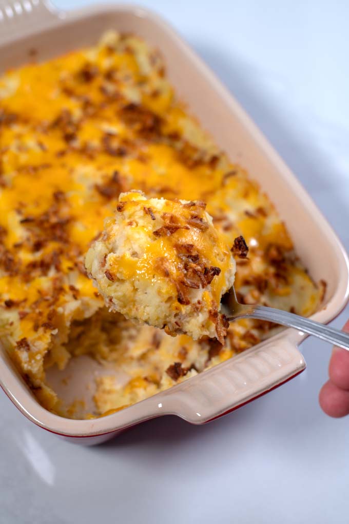 Spoonful of Leftover Boiled Potato Casserole.