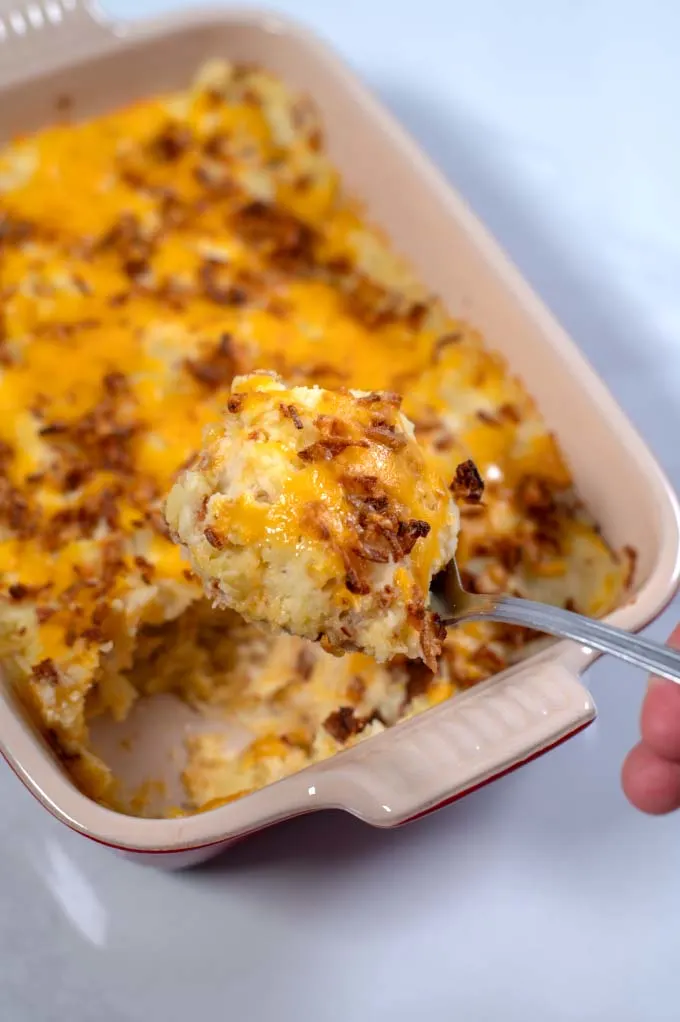 Spoonful of Leftover Boiled Potato Casserole.