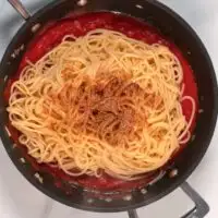A serving of pasta with Spaghetti Seasoning.