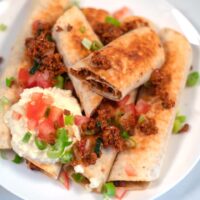 Closeup of Flautas.