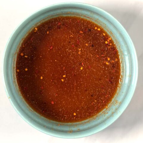 Finished Hamburger Marinade.