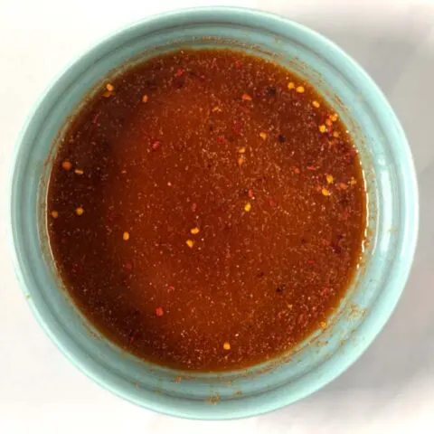 Finished Hamburger Marinade.