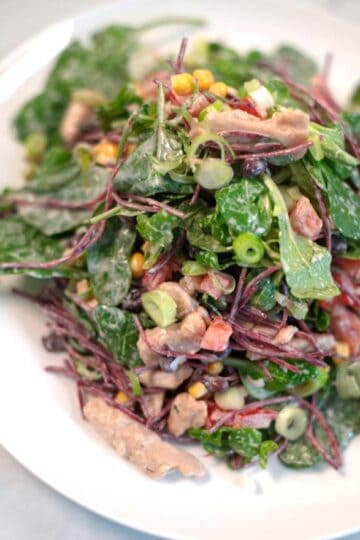 Closeup of Southwest Chicken Salad.