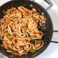 Chopstick in Spicy Thai Noodles.