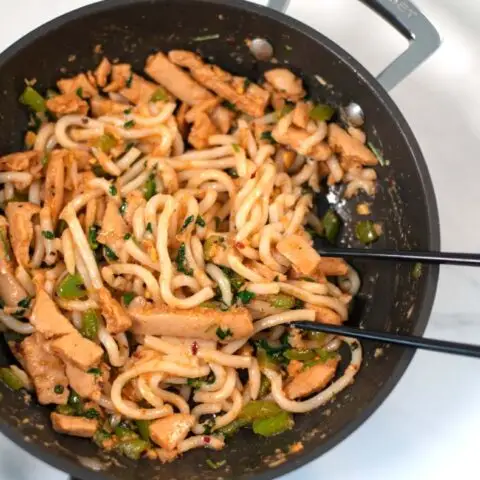 Chopstick in Spicy Thai Noodles.