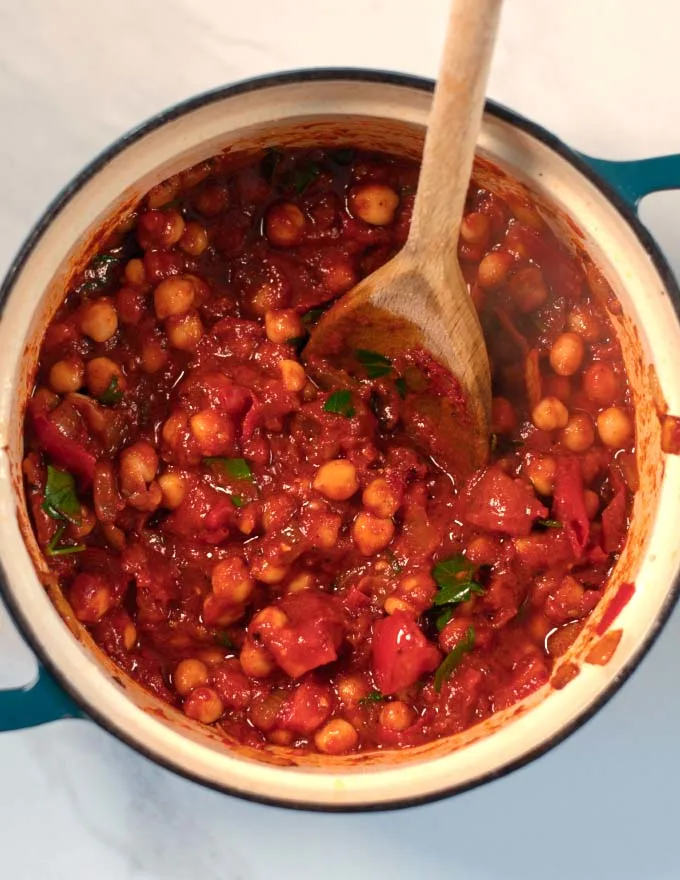 The basic stew for the Lebanese Moussaka.
