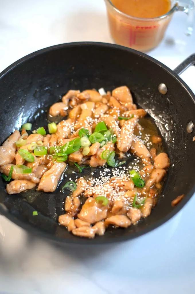 Stir fry closeup.