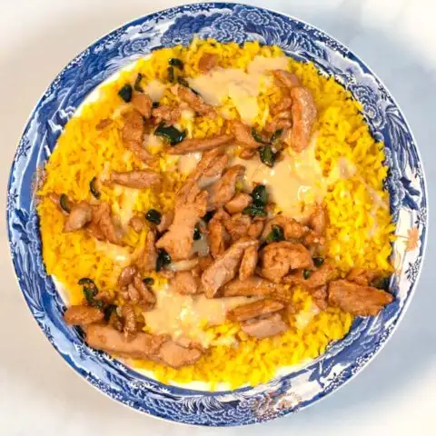 A large serving of Pollo Loco.