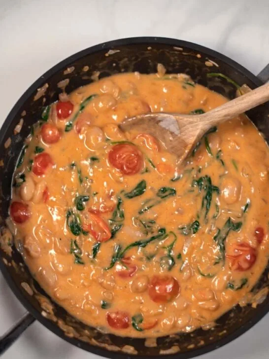 Closeup of Marry Me Butter Beans.