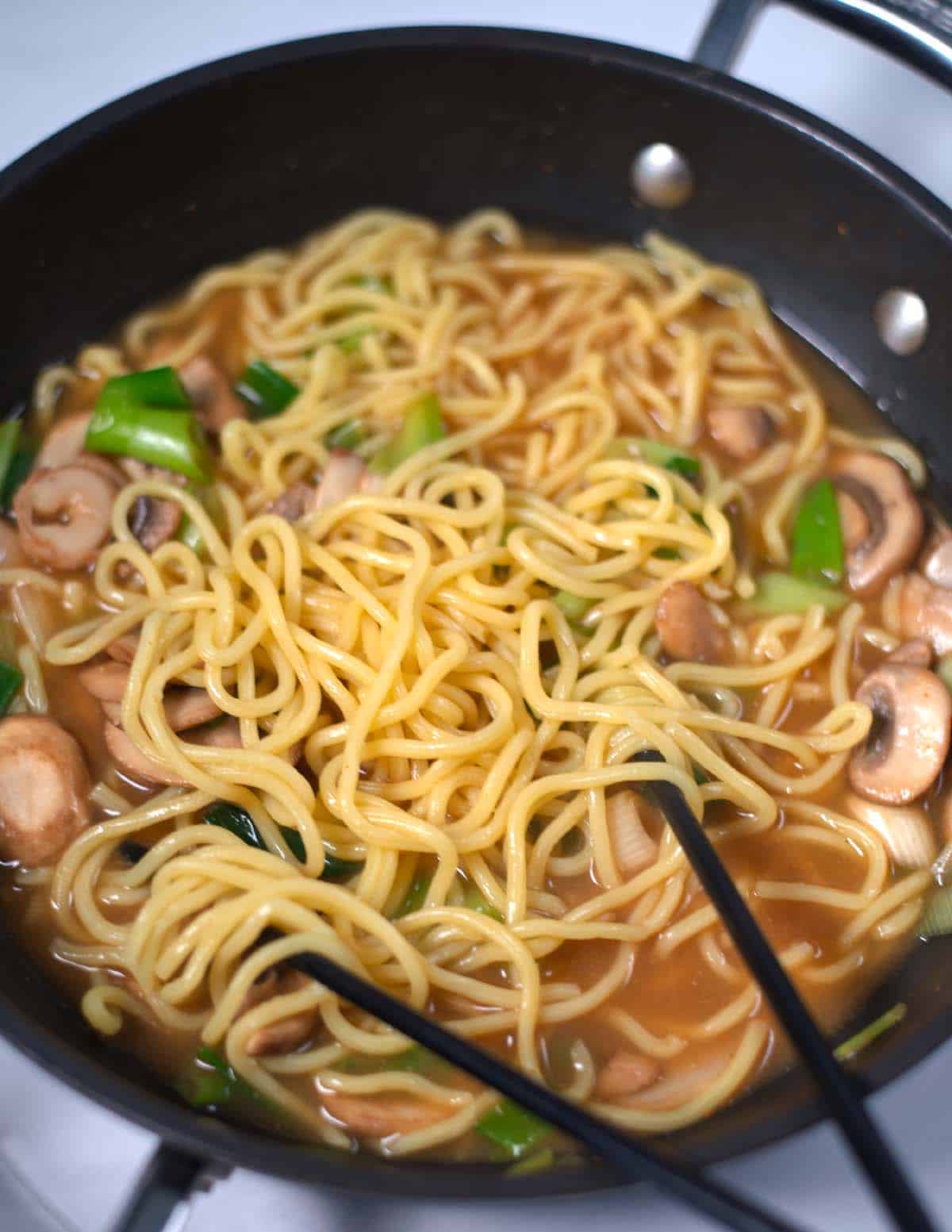 A serving of Ramen made with Ramen Seasoning.