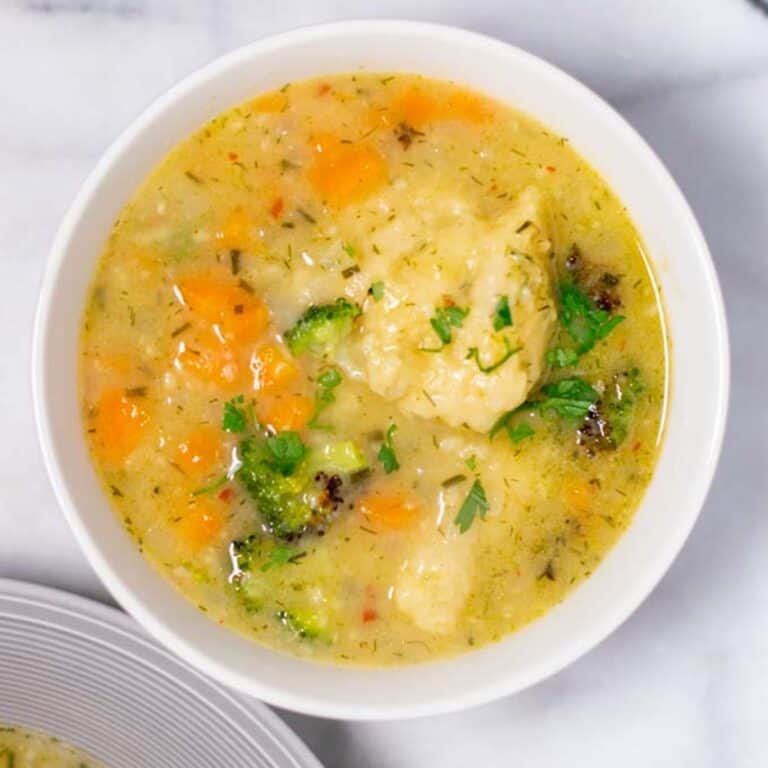 Dumpling Soup with Homemade Dumplings