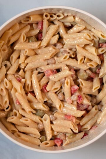 Ready mixed Lemon Pasta Salad.