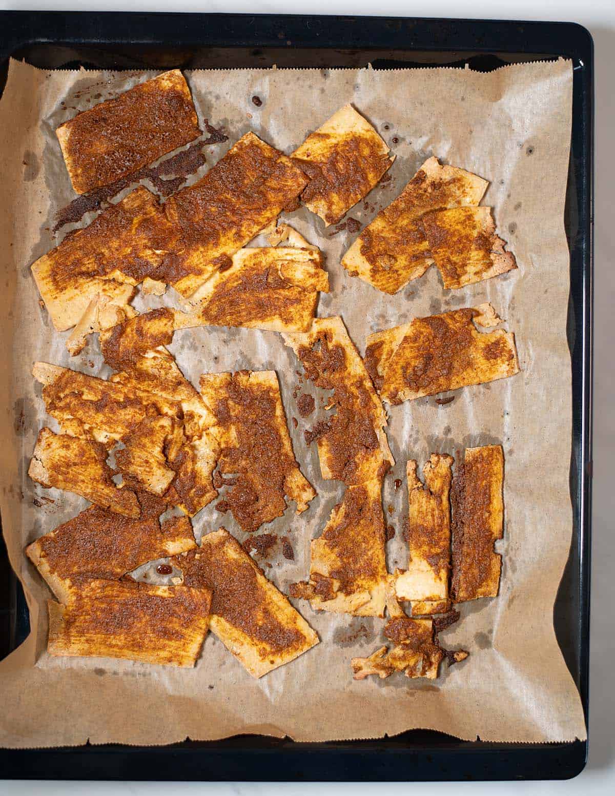Ready baked Tofu Shawarma.