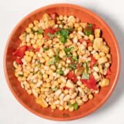 Ready vegan Grinder Salad in a bowl.