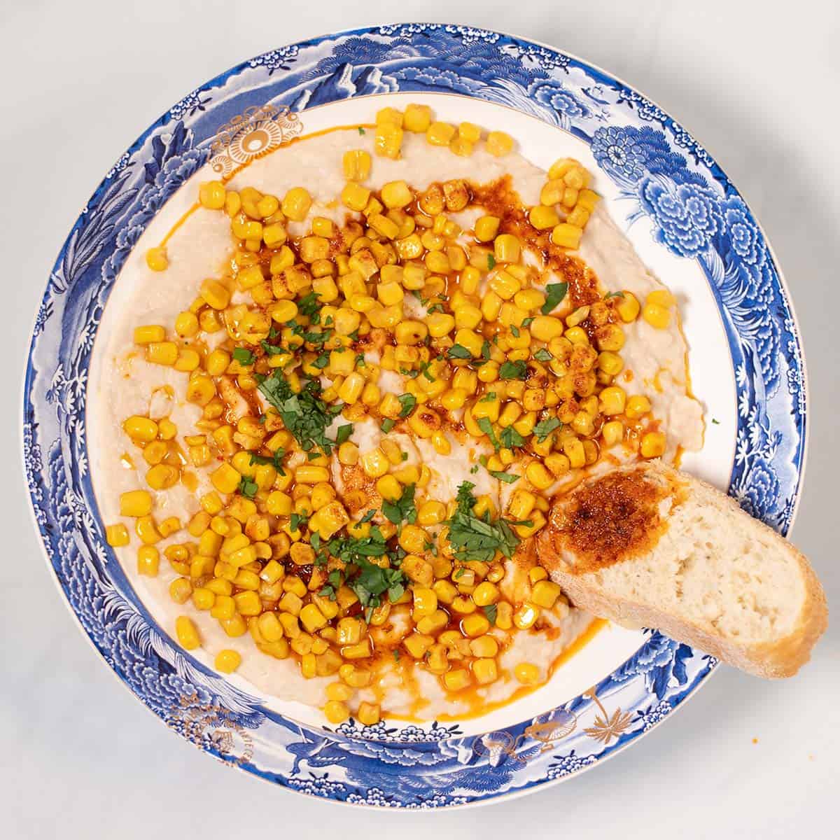 Bread is used for dipping.