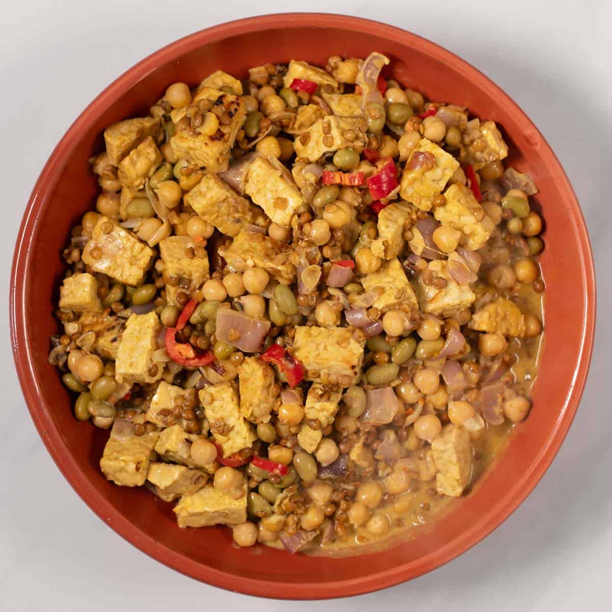 A large serving of High Protein Lentils.
