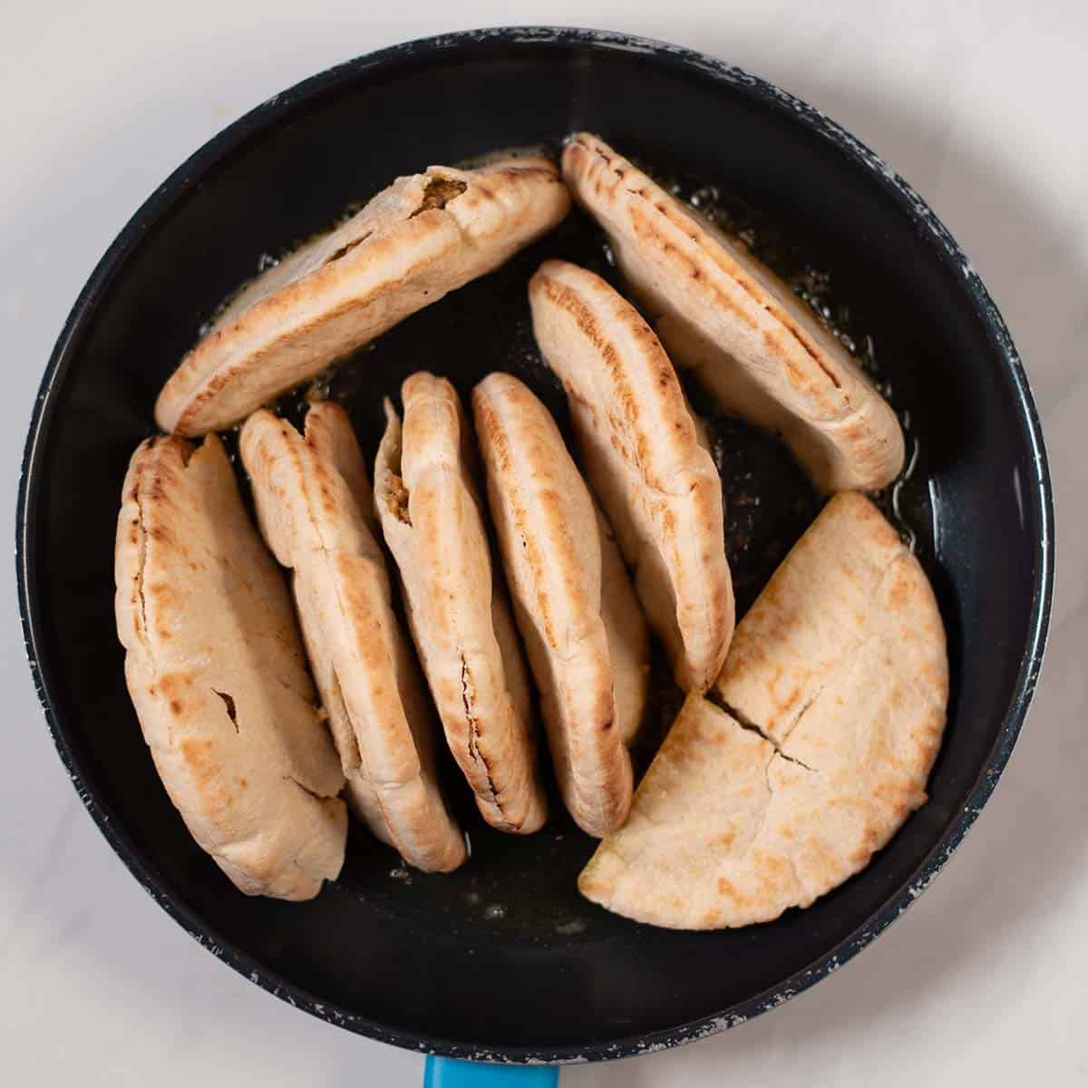 Vegan Arayes in a pan.